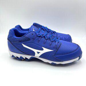 Mizuno Women 9-Spike Swift Softball Cleats Royal‎ Blue White Model 320588.5200